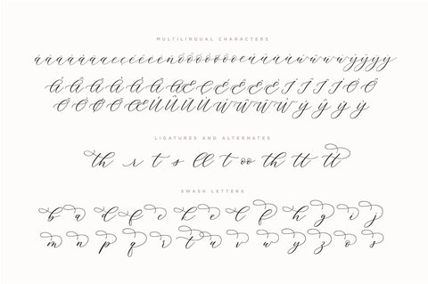 Elegant script, handwritten calligraphy font