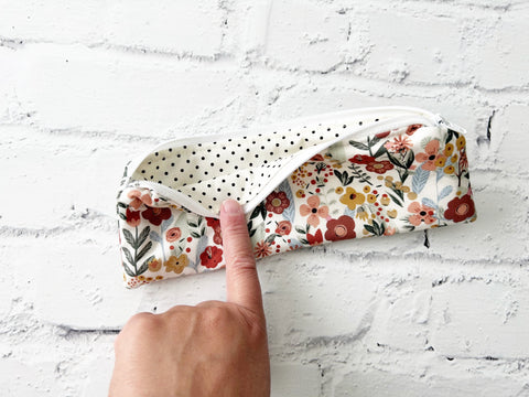 floral pencil pouch