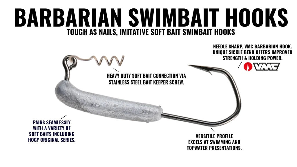 Hogy Barbarian Swimbait Hooks Features