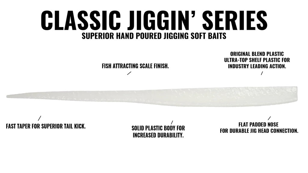 Hogy Classic Jigging Series Soft Plastics Details