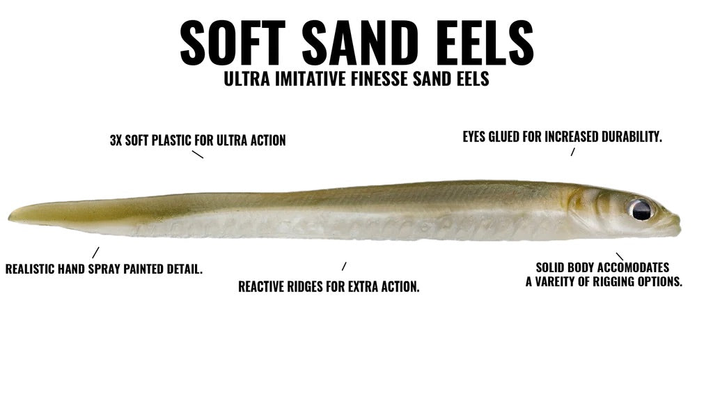 Hogy Lures Soft Sand Eels Details