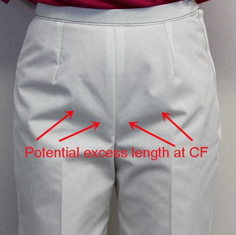 F.2 Pants Front Crotch Fit...Removing the Horizontal fold under the Tu ...