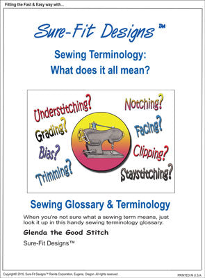 Sure-Fit Designs Sewing Terminology Glossary