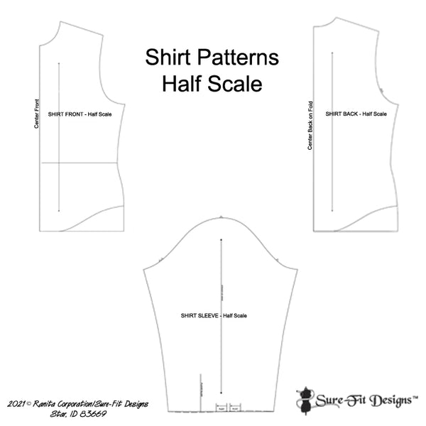 Shirt Kit Half Scale patterns