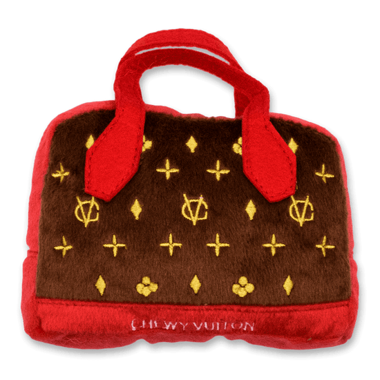 Yuppy Puppy Boutique - Chewy Vuiton Posh Purse (Red Trim)