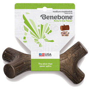 Benebone Maplestick Tough Dog Chew Toy, Medium