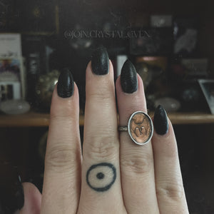Mothman Midi Ring in Sterling Silver and Copper