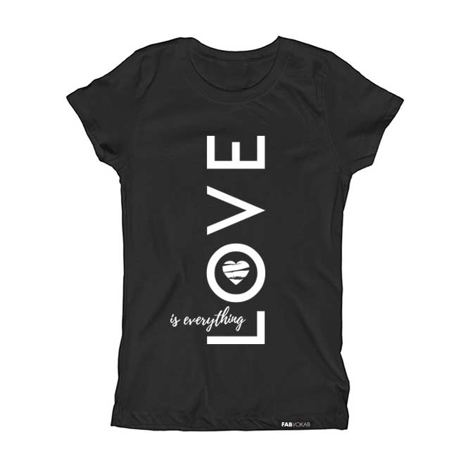 LOVE IS EVERYTHING Short Sleeve T-shirt – FABVOKAB