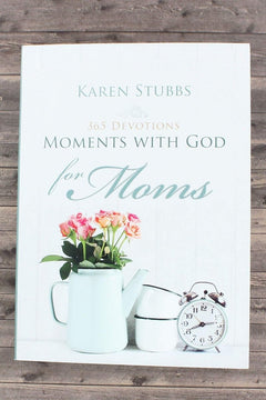 Moments With God For Moms Devotional Book - White