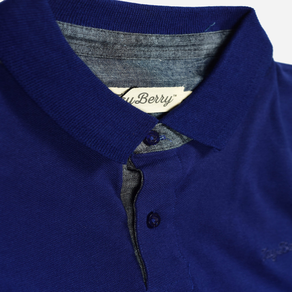 royal blue polo t shirt