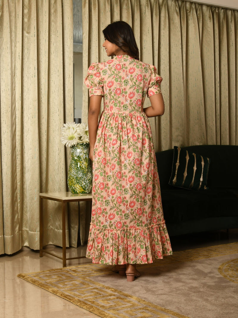 Floral Flared Dress – Navvi E Retail Private Limited