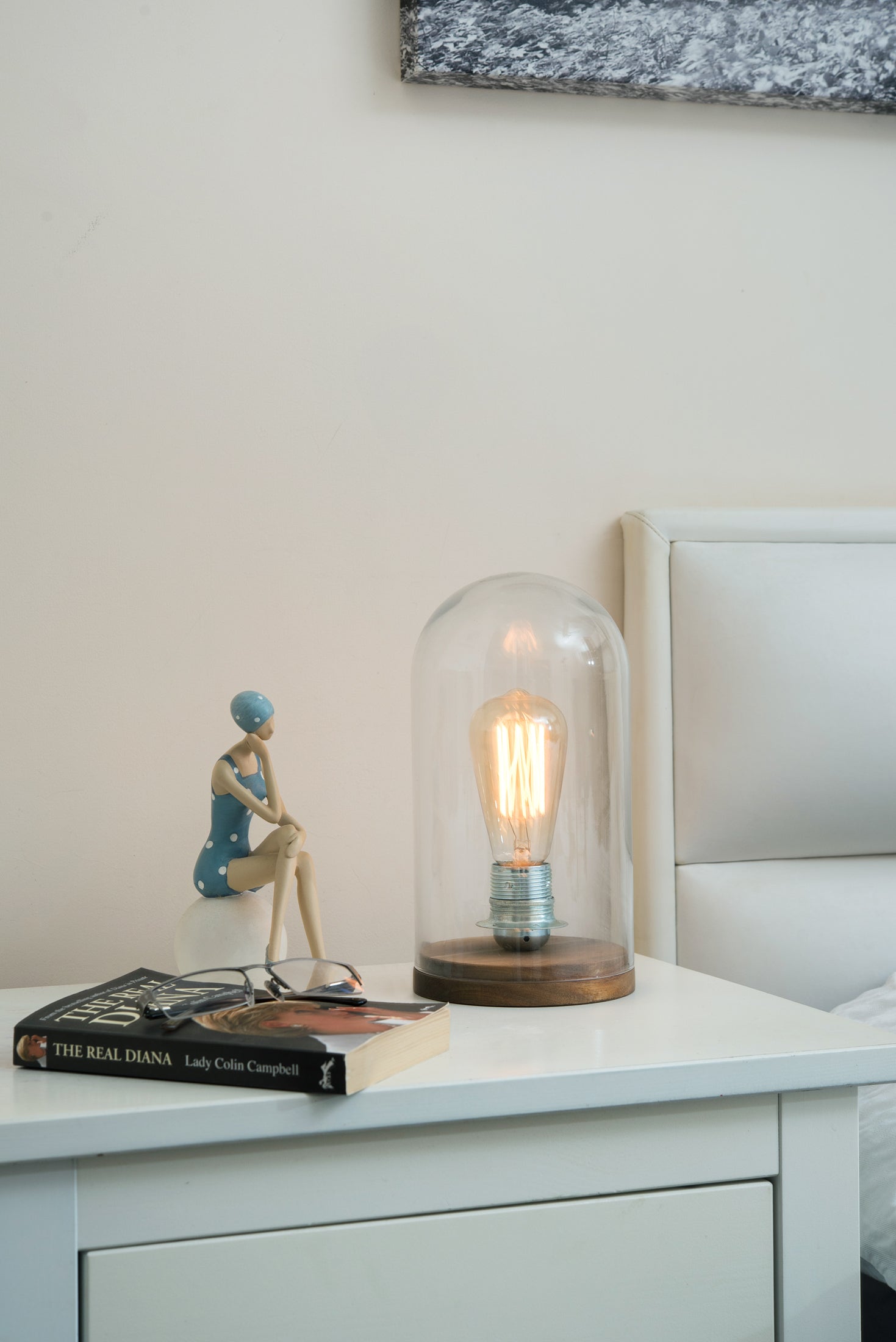 bell jar table lamp