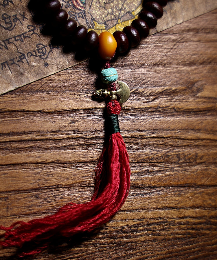 Avalokiteshvara 108 Mala Beads- Palm Seeds