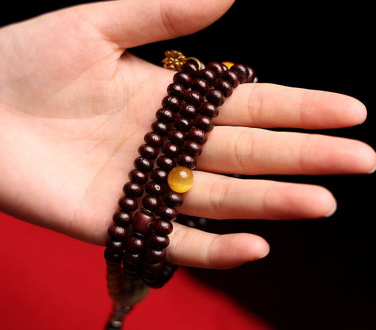 Avalokiteshvara 108 Mala Beads- Palm Seeds