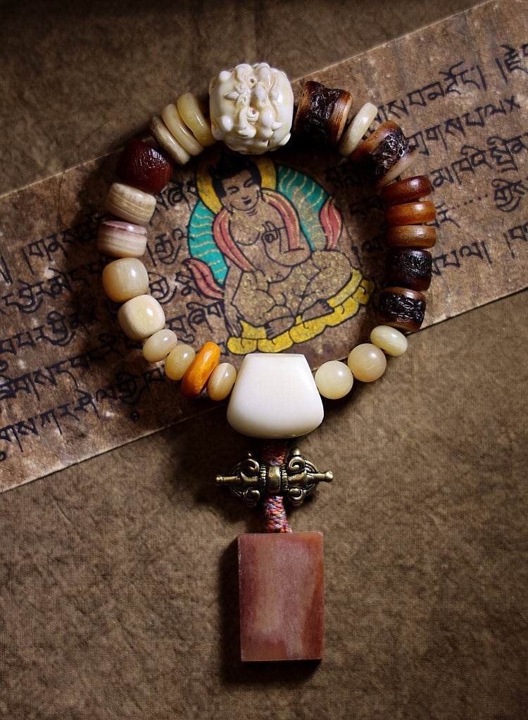 Buddhist Beads Prayer Bracelet | Prayer Beads Tibetan Buddhist - Natural  Black Beads - Aliexpress