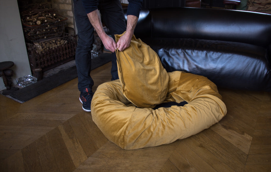dog bed with removable covers