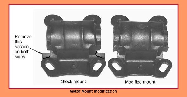 Datsun ZX Motor Mount Modification, Stealth Conversions