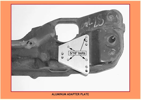 Volvo 700 aluminum adapter plate, Stealth Conversions