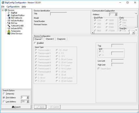 DigiRail Config Software