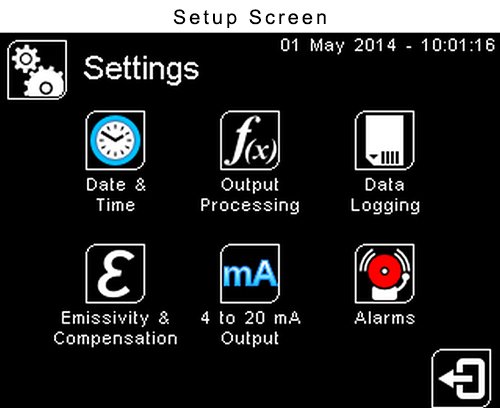 Fixed Infrared Non-Contact Temperature Sensor with adjustable emissivity  and optional display