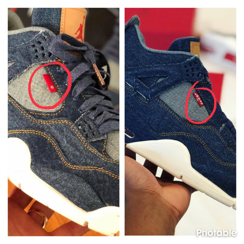 fake jordan 4 levis black