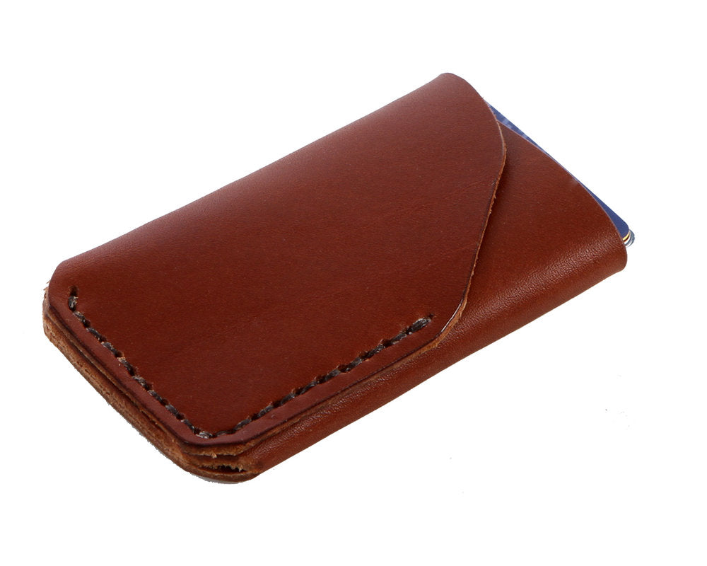 H+B CARD LEATHER WALLET | SEDONA BROWN LEATHER WALLET | Hand+Built ...