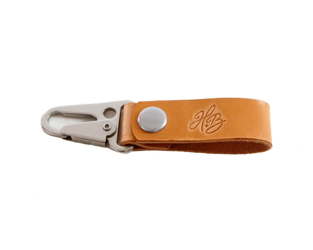 H+B KEY FOB | RUSSET LEATHER KEY FOB