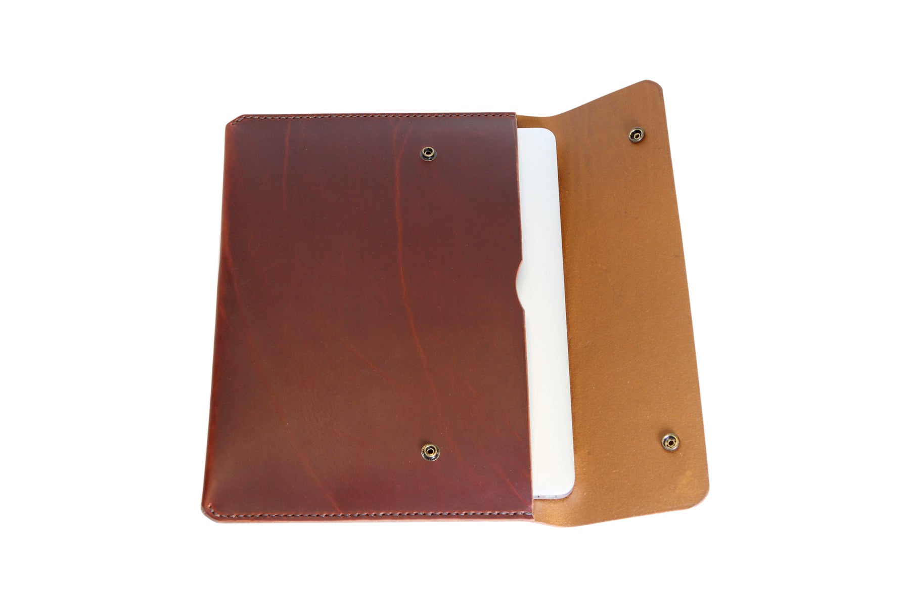 H+B LAPTOP CASE | BURNT UMBER LEATHER