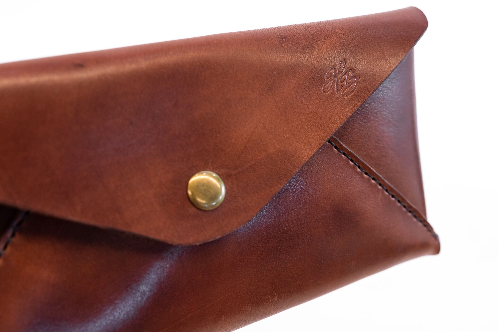 H+B CLUTCH | ESPRESSO BROWN LEATHER CLUTCH