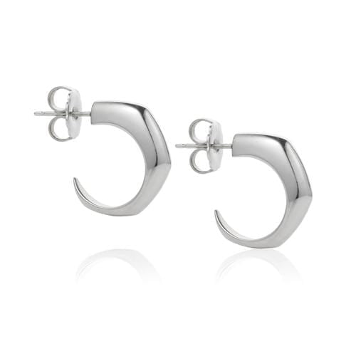 Sterling Silver Talon Hoop Earrings