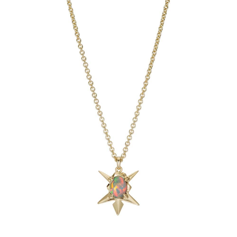 Starburst Opal Pendant Necklace