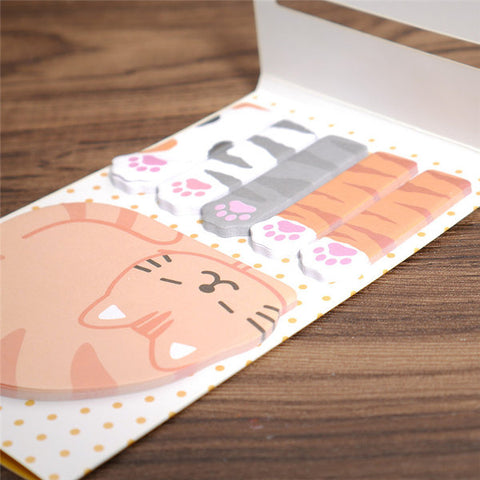 Marque-pages bloc note chat