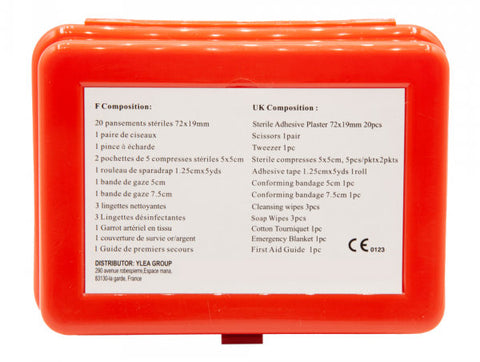 Trousse de secours Rigide et compacte 34 éléments Ylea PRO