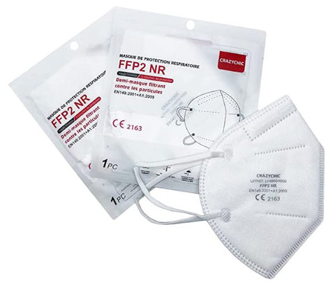 Masque FFP2 EN149:2001+A1:2009 - protection Anti virus, anti bactéries, anti poussière - masque FFP2 emballage individuel