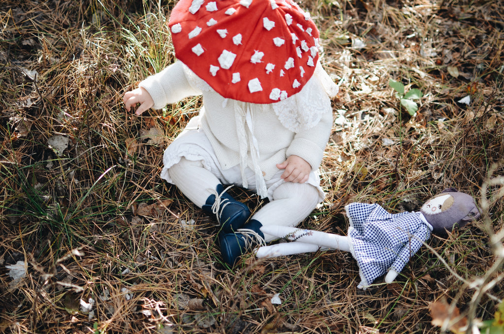 Amy and Ivor High Tops Leather. Handmade baby booties in navy leather