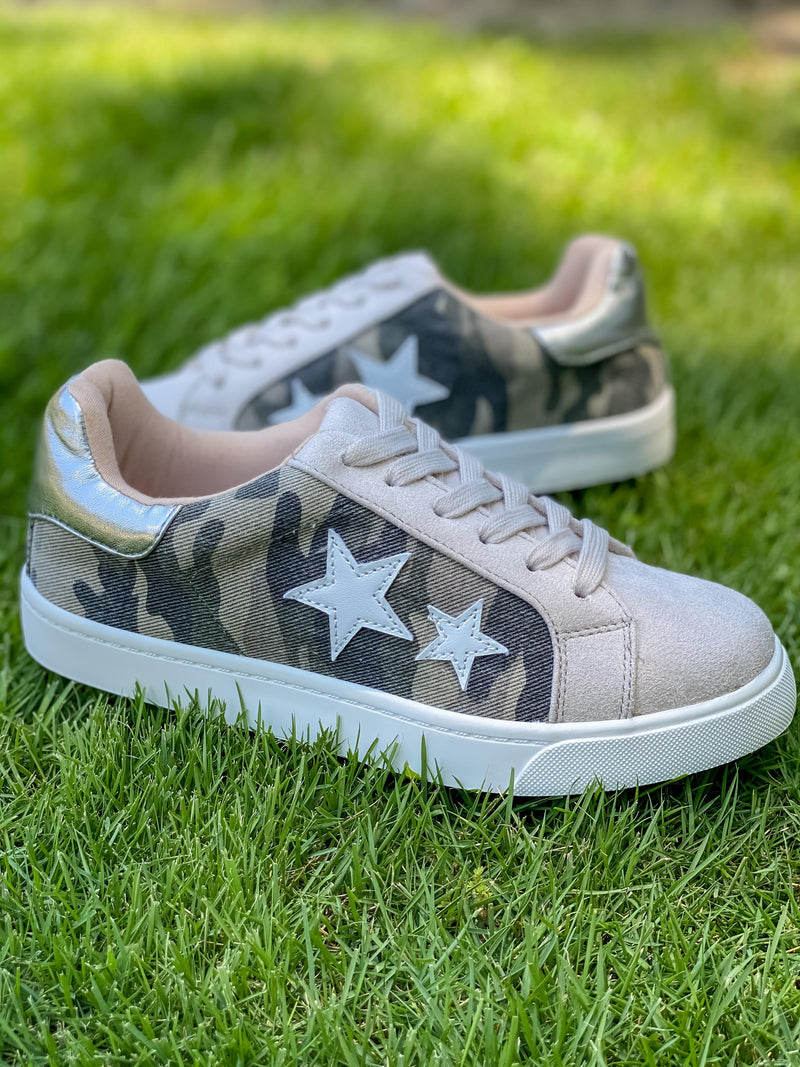 Best of Both Worlds Camo Star Sneakers