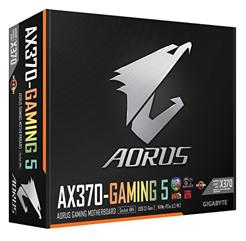 Gigabyte Aorus Ga Ax370 Gaming 5 Amd Ryzen Am4 X370 Rgb Fusion Sma
