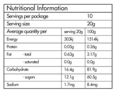 honeycomb nutritional information