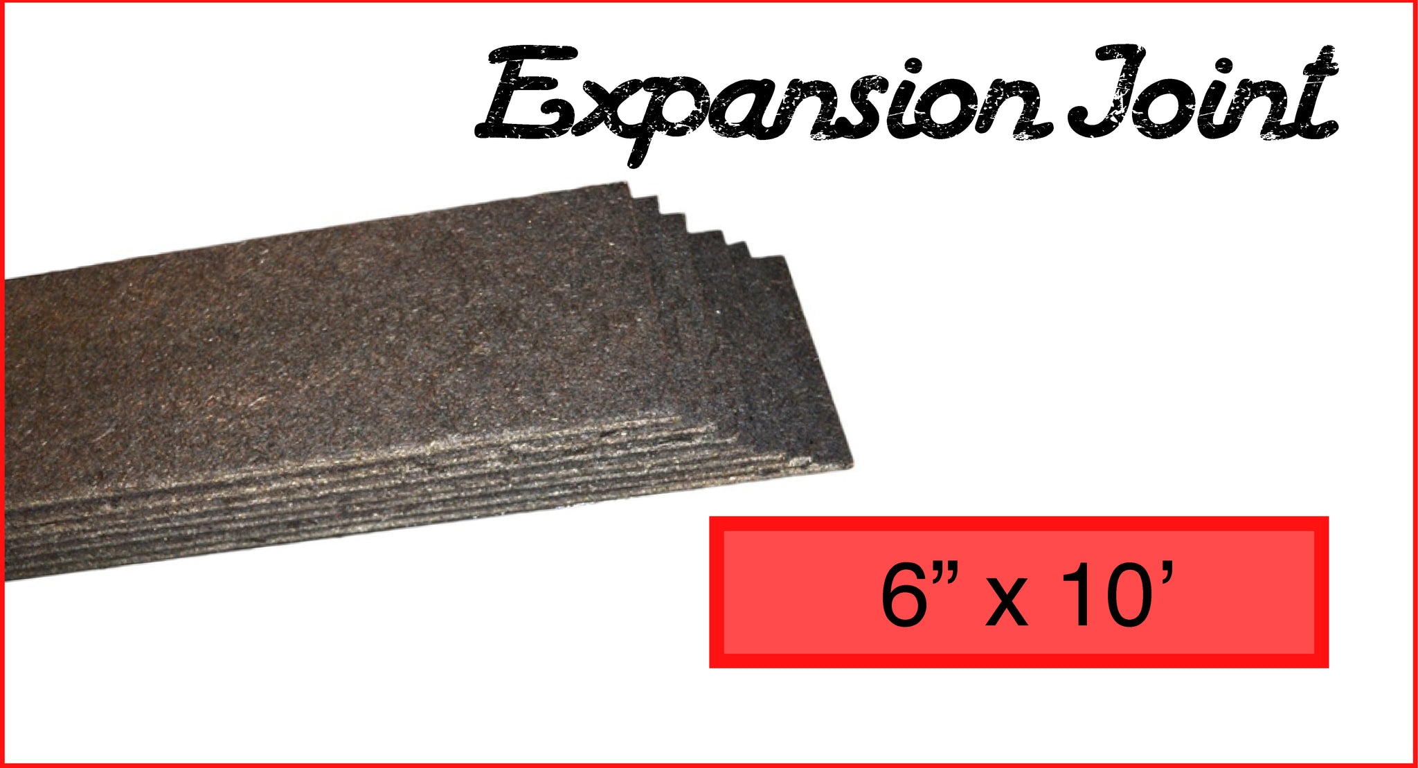 Expansion Joint 6 X 10 Rebar Concrete Products