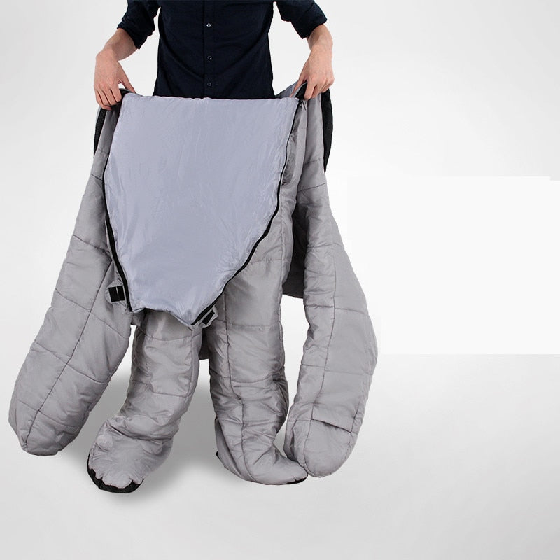 Outdoor Adult humanoid sleeping bag weight 1.9kg for camping indoor re ...