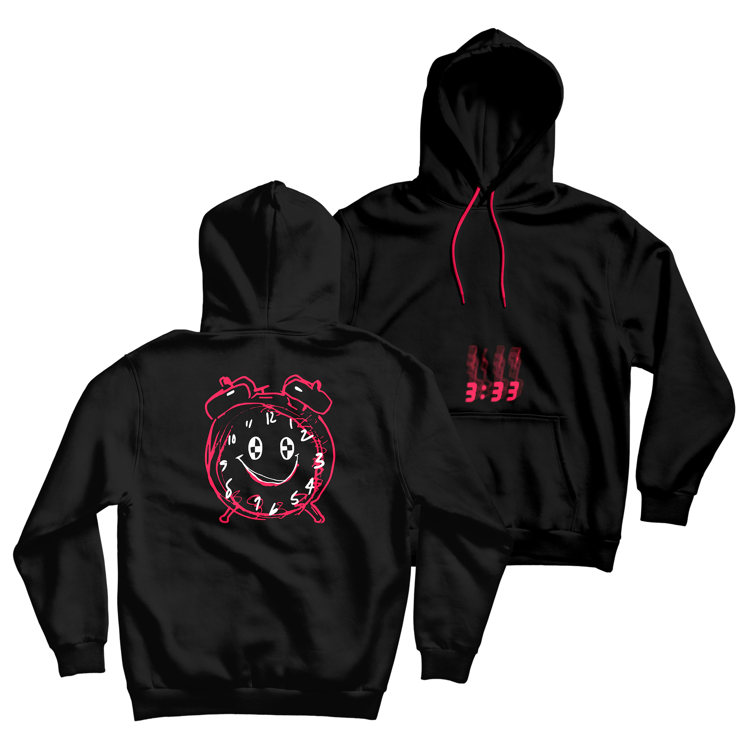 Download 333 Black Hoodie - Unsatisfied Shop