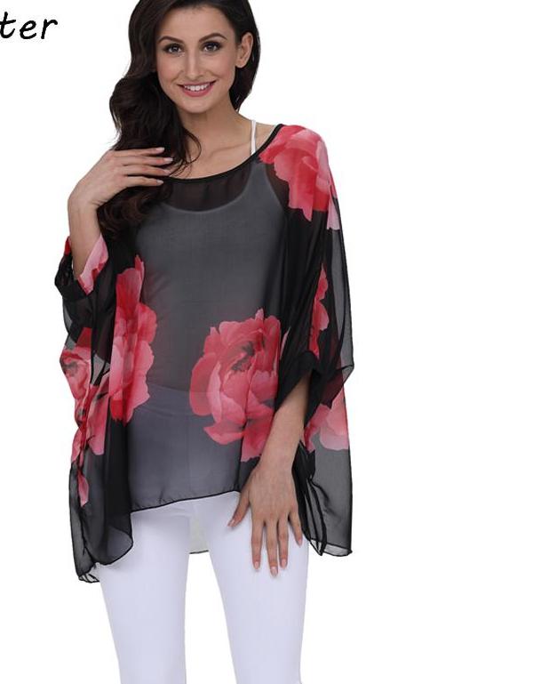 women's plus size chiffon blouse