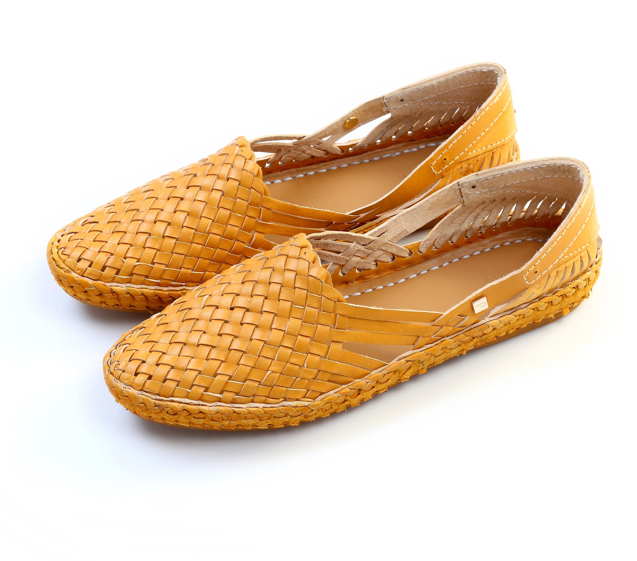 Men's Leather Moccasin Shoes | Tan 