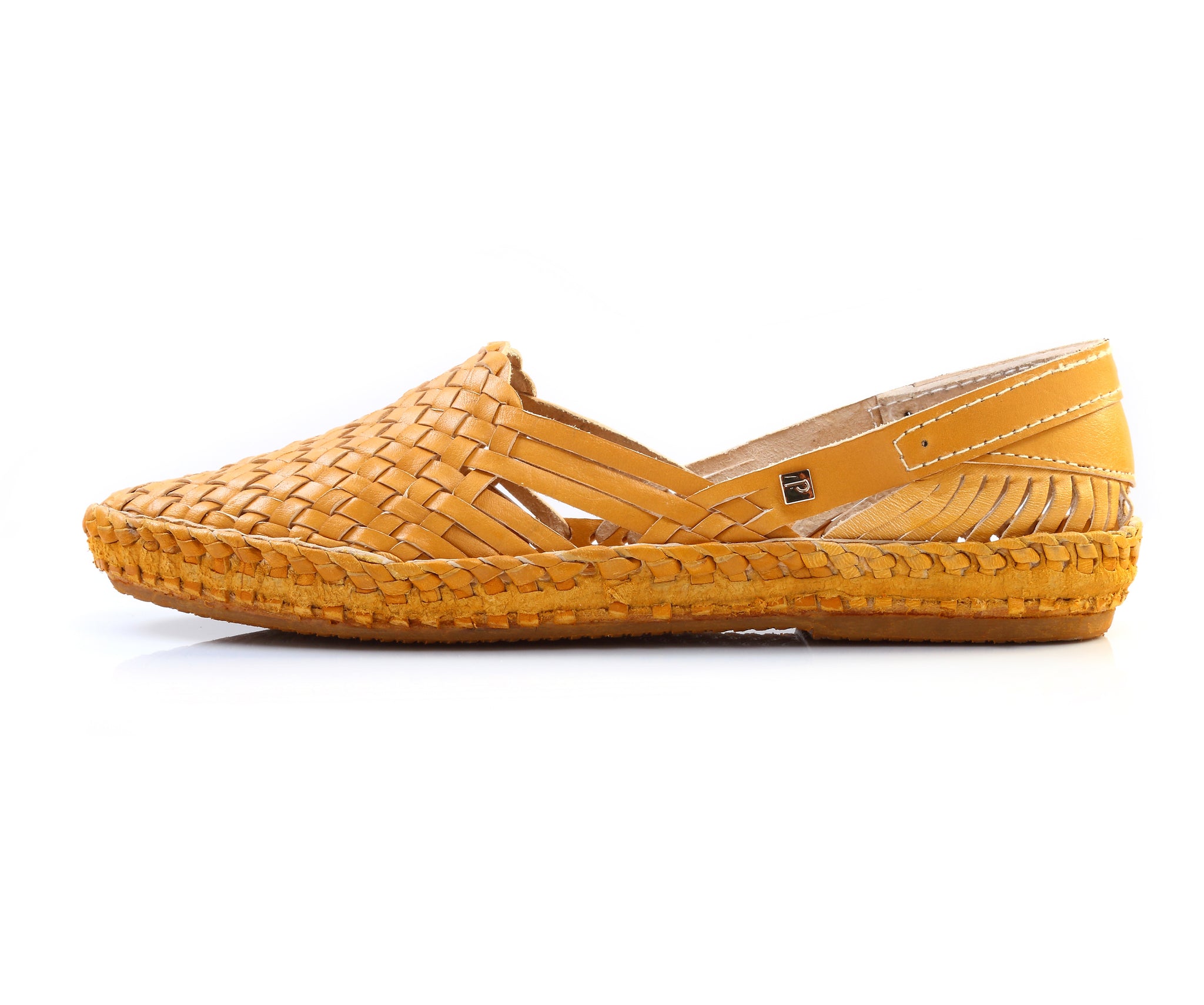 tan leather slip on shoes womens