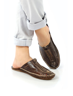 mens leather slip on shoes casual