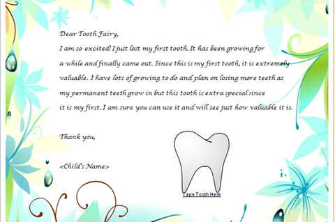 Tooth Fairy Template 11