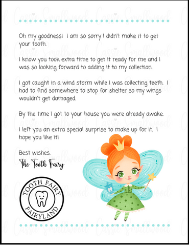 Tooth Fairy Letter Templates Notes Printable Tooth Fairy Letters and