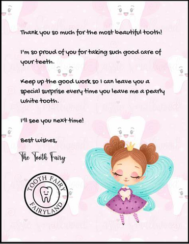 Tooth Fairy 5.0 Dollar Bill Tooth Fairy Gift withTooth Fairy Letter/Ca –  Holiday Dollars