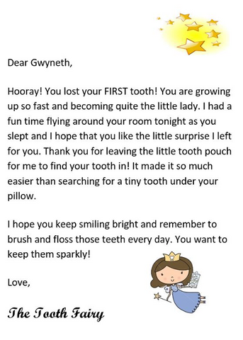 Tooth Fairy 5.0 Dollar Bill Tooth Fairy Gift withTooth Fairy Letter/Ca –  Holiday Dollars