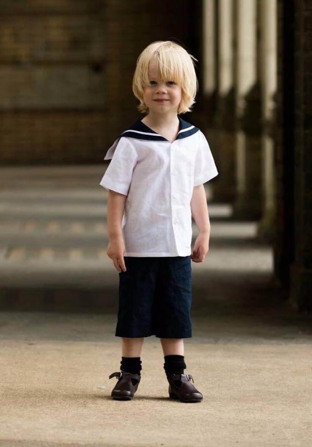 Baby boy hot sale sailor outfit uk